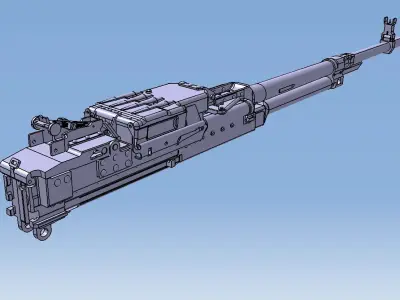 Machine Gun NSVT NSV KORD 3D model