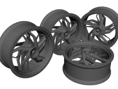 Wheels Car Rims 3D model
