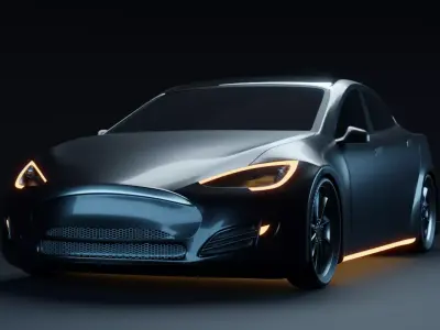 Tesla Car 3D Model 3D model