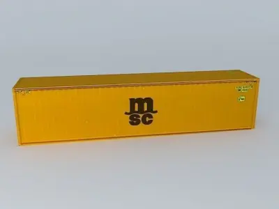 MSC Container 40 Free 3D model
