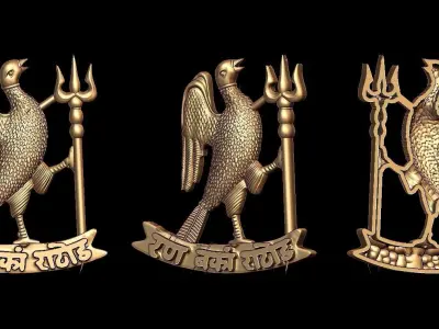 RAN BANKA RATHORE SYMBOL AND ROYAL RAJPUT Engraved  3D print model
