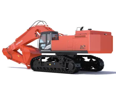 Excavator Hitachi Zaxis ZX870 3D model
