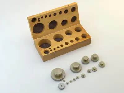 vintage scale box 3D model