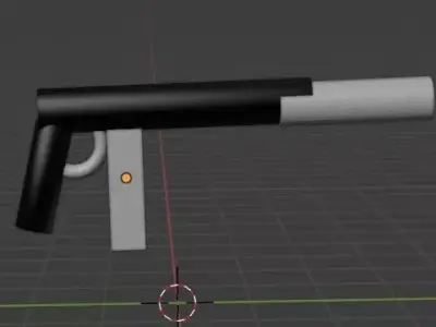 Low quality SMG Free 3D model
