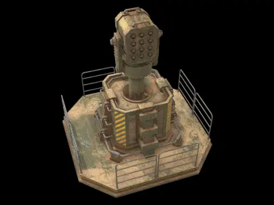 Dirty Turret-1-V1 3D model
