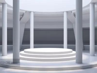 Basemesh interior space 05  Low-poly 3D model