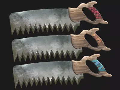 Back Saw Low-poly 3D model