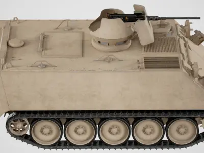 Lowpoly M113 Armored Personnel Carrier - Game-Ready Military Low-poly 3D model