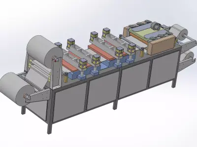 Sterilization medical bag making machine 3D model