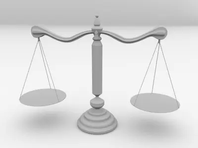 Antique Scales 3D model