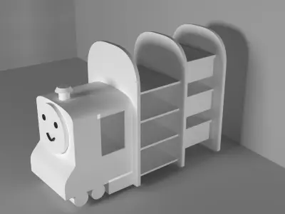 furniture cupboard Low-poly 3D model shop