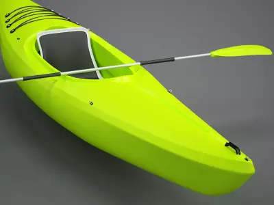 Small Recreational Kayak 3D model