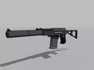 The AS Val Low-poly 3D model