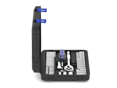Garage Drive Socket Set Complete Ratchet and Socket Kit 3D model