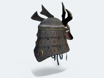 Samurai Helmet Low-poly 3D model purchase