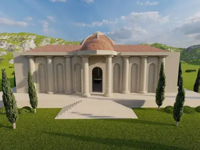 Parthenon-Historical Greek Temple 3D model buy