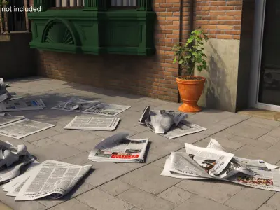 Newspapers Collection 3D model