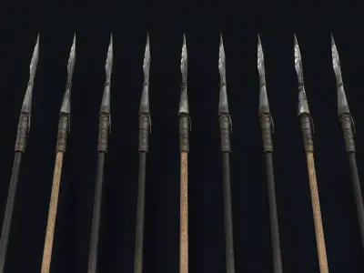 Centaur Spear Low-poly 3D model