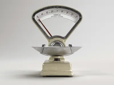 Vintage Grocery Store Scale 3D model