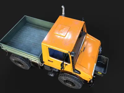 Unimog U1650 Low-poly 3D model