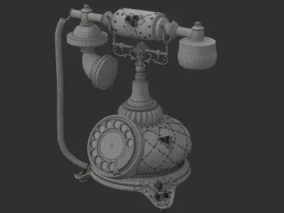 Antique Telephone 3D model