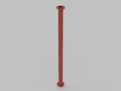 Modular Iron Pipes Low-poly 3D model