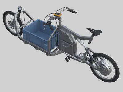 Electric cargo bike 3D model