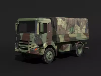 Generic Military Camo Truck 3D model
