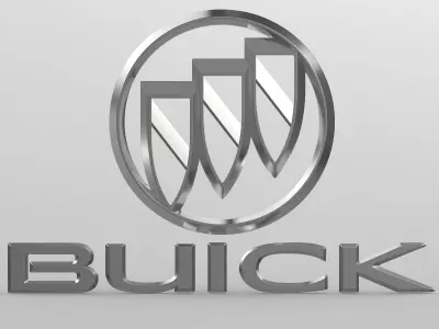 buick logo 3D model by 3dlogoman