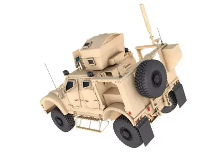 JLTV Oshkosh Heavy Guns Carrier 3D model