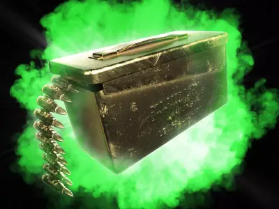 Call of Duty Black Ops II Zombies Max Ammo Power-Up 3D model