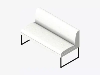 Furniture - Bench - Contemporary - Line - Type 1 Low-poly 3D model