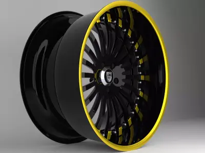 Lexani Forged LF-714 Wheels 3D model
