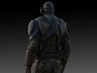High Quality Spec Ops Soldier 3D Model Realistic Rigged Low-poly 3D model