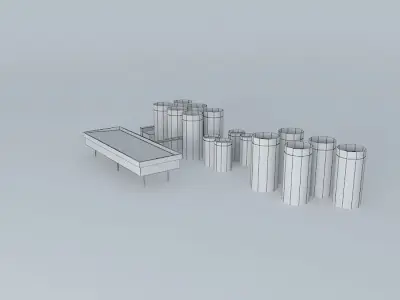 Lubrizol Tanks South Free 3D model