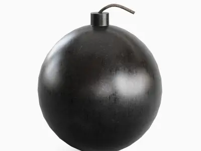 Bomb 01 Low-poly 3D model