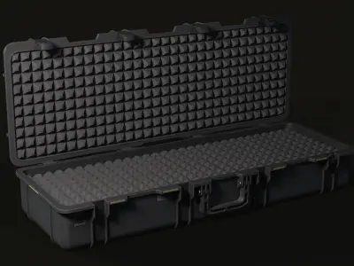weapon case large plastic pelican Low-poly 3D model