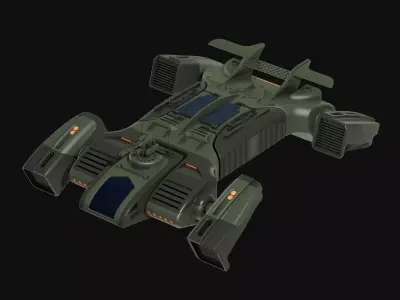 Toy Sci fi Dropship aircraft 3D model