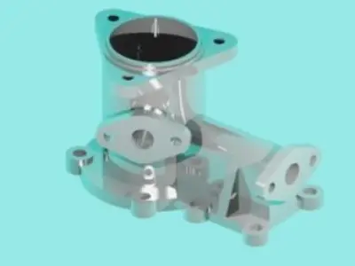 Valve casing Free 3D model