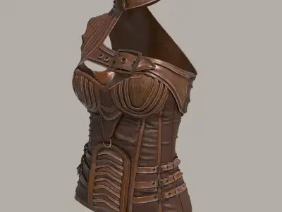 Steampunk Victorian Corset 3D model