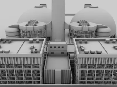 Nuclear Factory Model  3D model