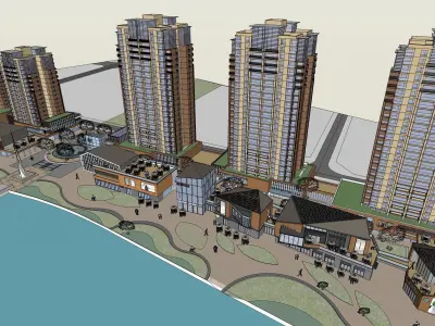 Sketchup Commercial Complex NN3 3D model