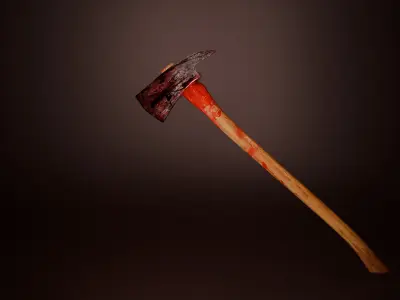 Axe 3d model Game Ready Low-poly 3D model