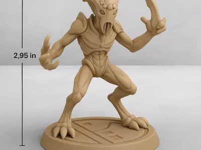 MIND STALKER  Alien Telepathic Assassin STL Pack 3D print model purchase