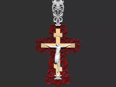 Jesus Cross - pendant 3D print model