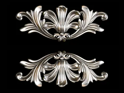 Classic carved 076 3D model