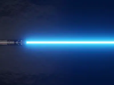 Leia Organa Lightsaber 3D model