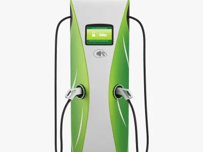 Electric Vehicle Charging Station 6 3D model