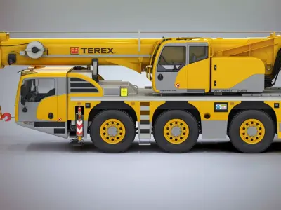 Terex Challenger 3160 Mobile Crane 3D model