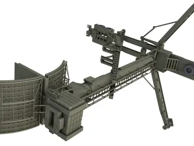 76N6 Clam Shell FMCW acquisition radar 3D model